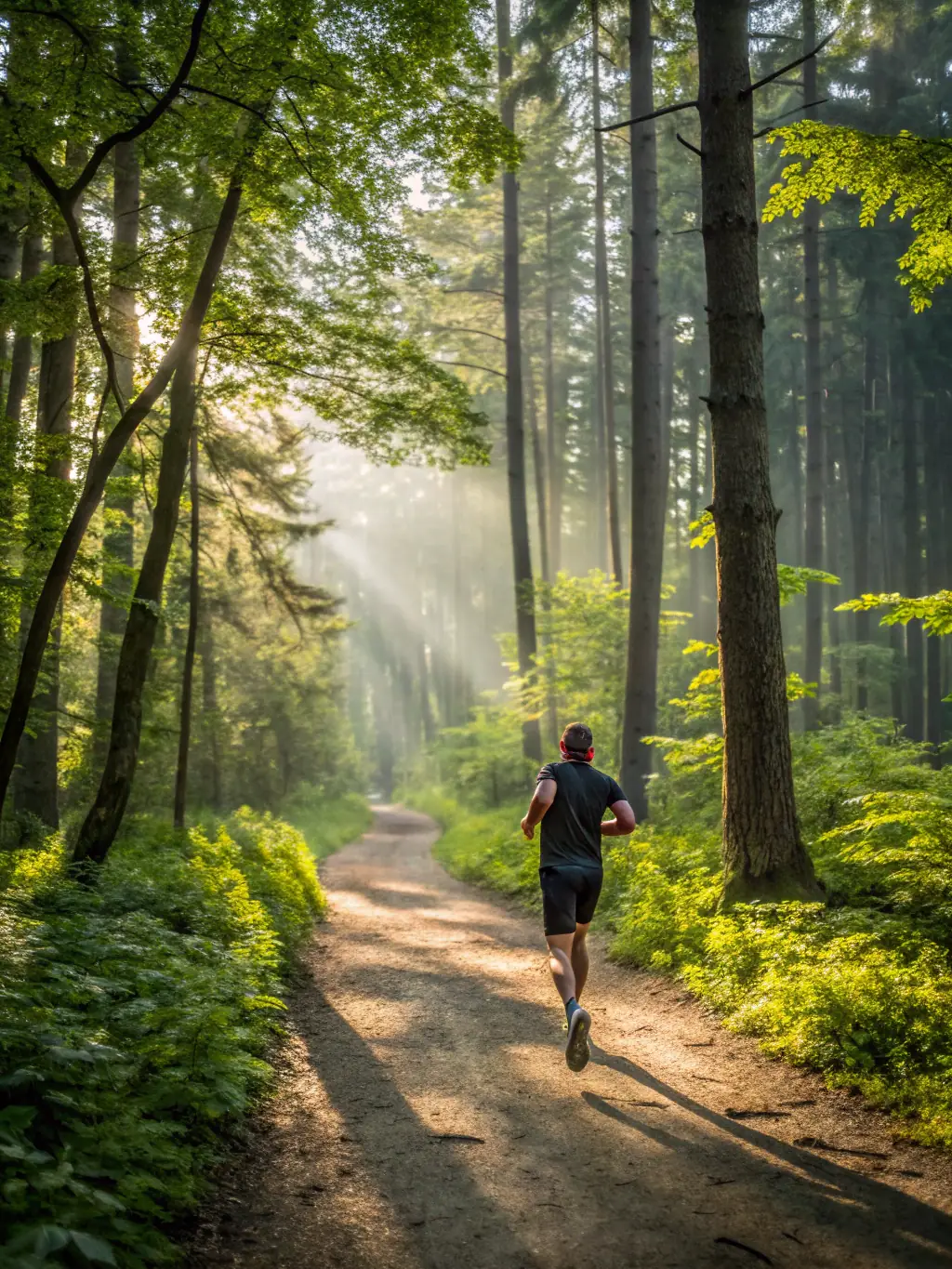 JOG 12 members running a scenic trail, highlighting the beauty of the local landscape and the group's appreciation for nature.